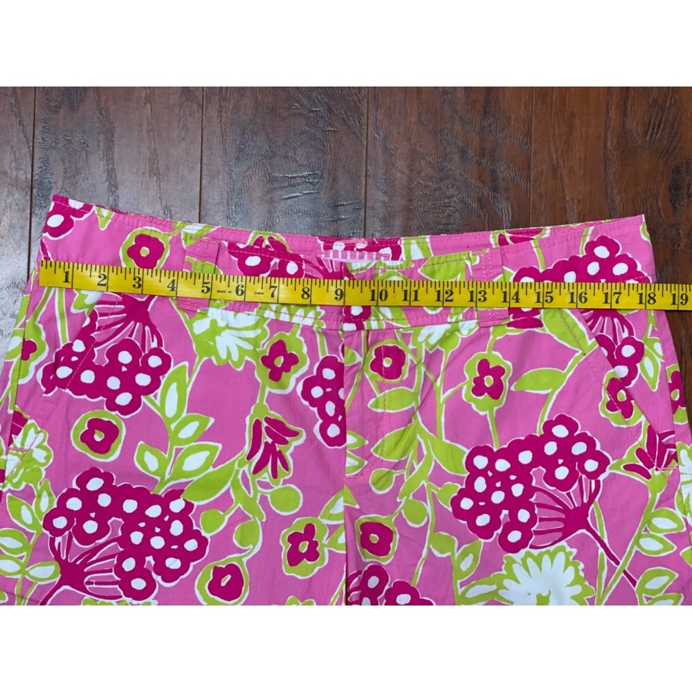 Lilly Pulitzer Originals Vintage Pink/Green Shorts Womens Size 12 - Picture 2 of 6